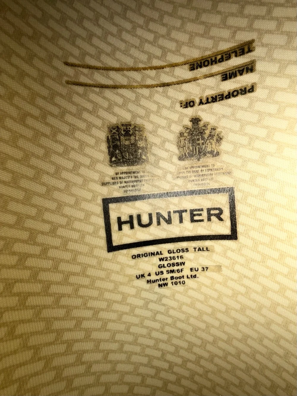 Hunter Original Tall Gloss Black Rain Boots
